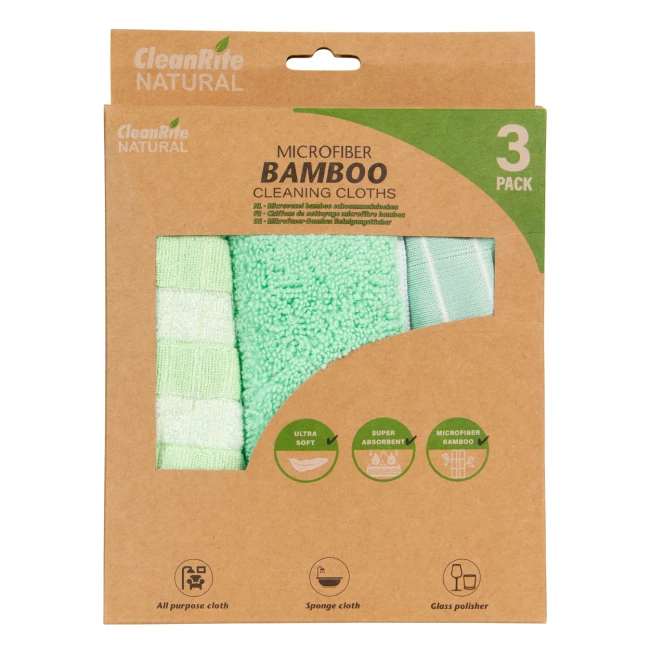 Bamboo Fiber Cleaning Cloth Set