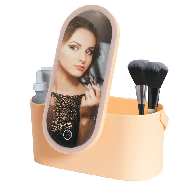 Beautycase met LED-spiegel