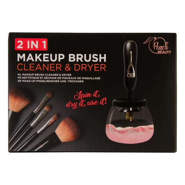Peach Beauty Make-up borstel elektrische reiniger