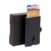 Smart card holder Genuine leather blue