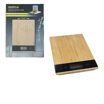 Kitchen scale bamboo