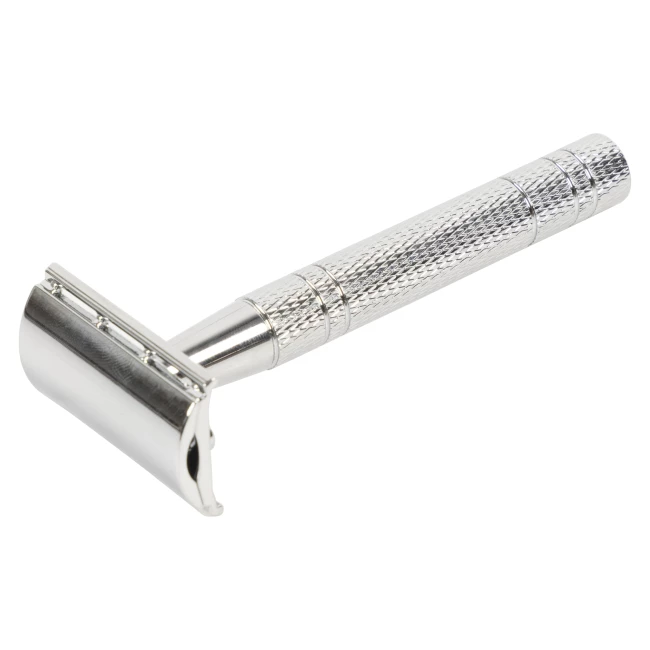 Barber Shop electroplated safety razor silver